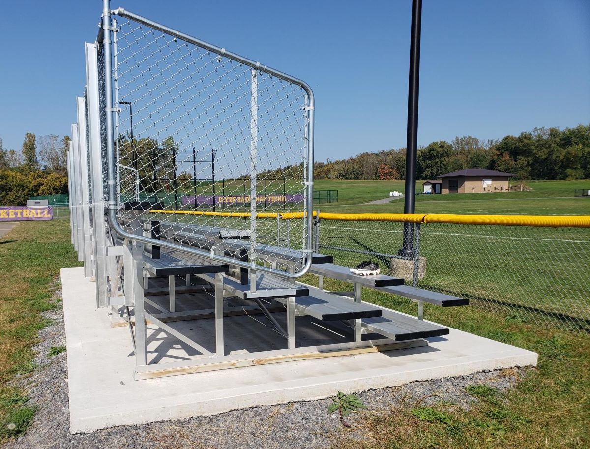 Outside Bleachers on a Pad