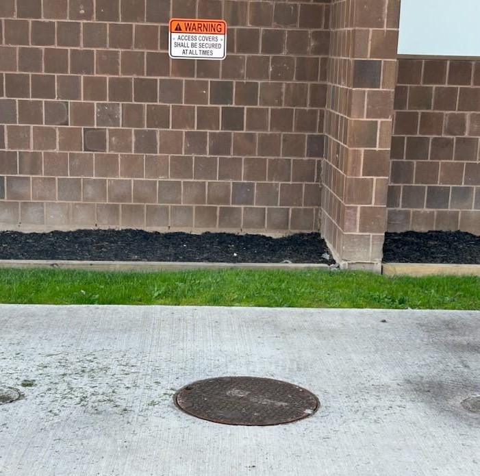 Grease Trap With Signage