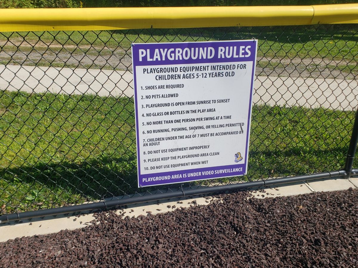 Playground Rules Signs